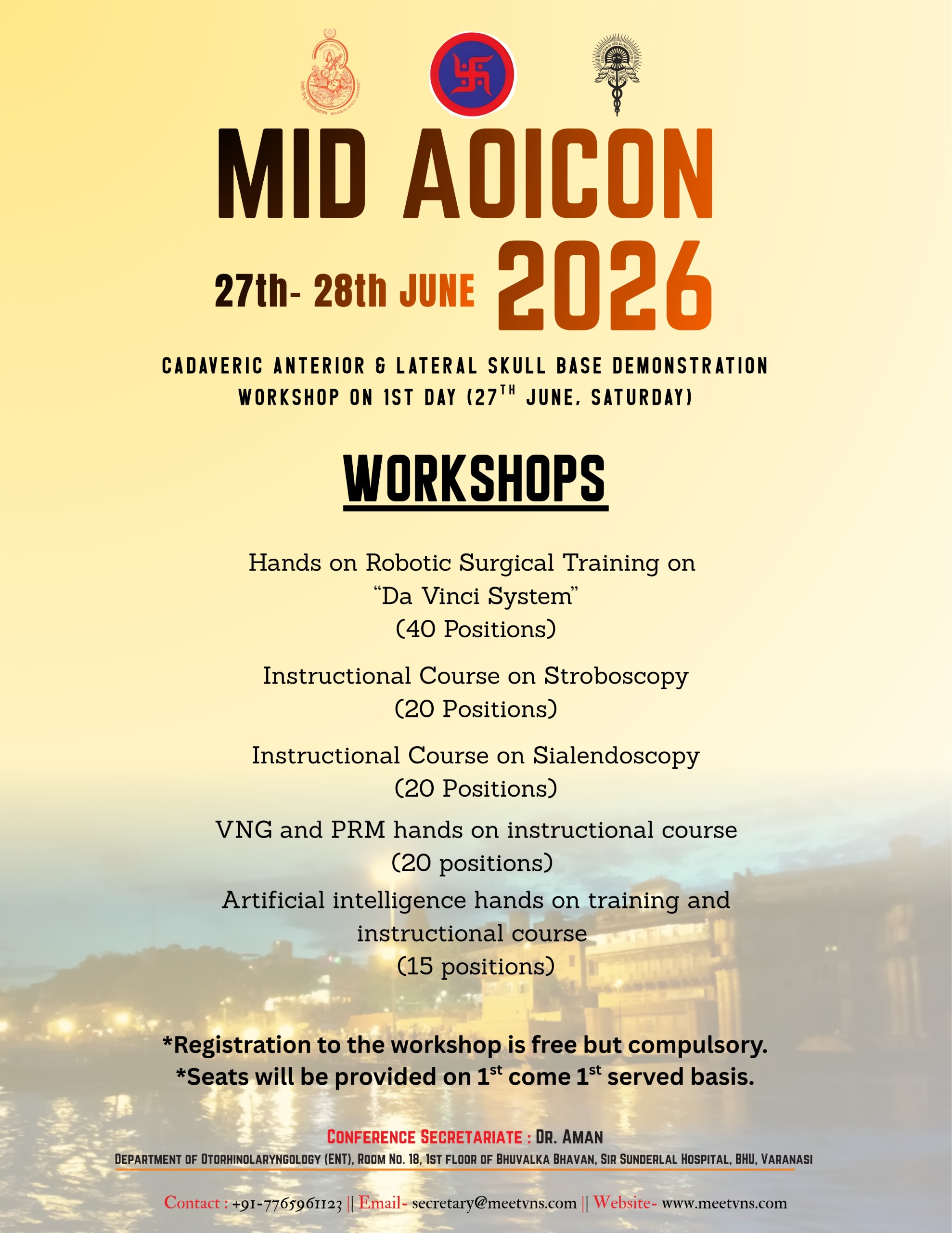 WORKSHOP SHEDULE